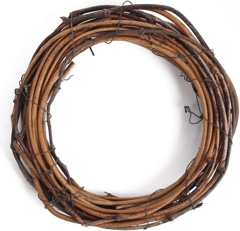 DomeStar 12PCS Natural Grapevine Wreaths, 4 Inch Small Wreath for Wall Decor, Crafts, Rattan Twig DIY Door Hanger for Home Wedding Spring Decorations - Image 3